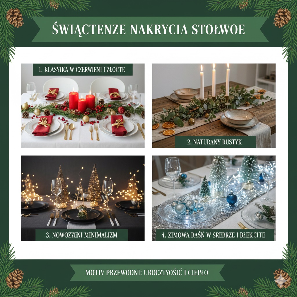 Jak przygotować dekoracje  świąteczną stołu